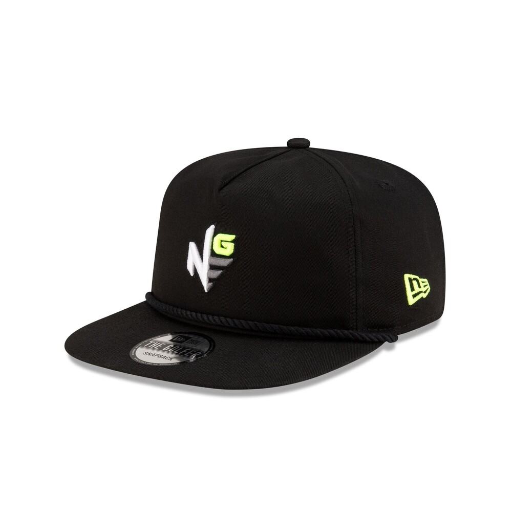 New Era Golf Black Logo Golfer Hat - One Size